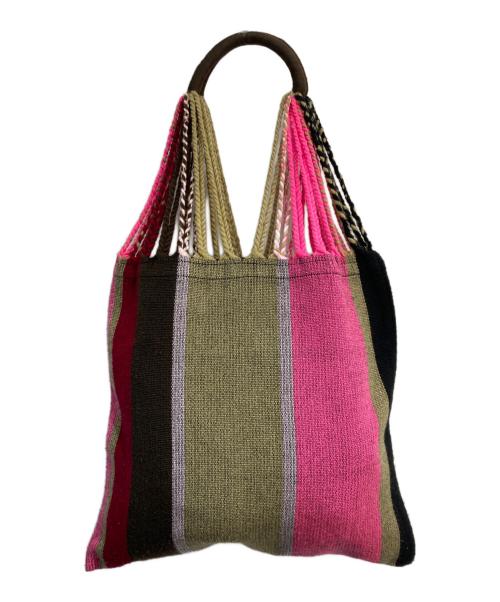 MARNI（マルニ）MARNI (マルニ) MARNI MARKET HAMMOCK BAG ブラウン×ピンクの古着・服飾アイテム