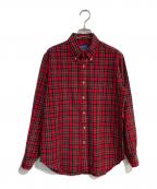 PENDLETONペンドルトン）の古着「70’s タータンチェック ウールシャツ　ROYAL STEWART TARTAN USA製」｜レッド