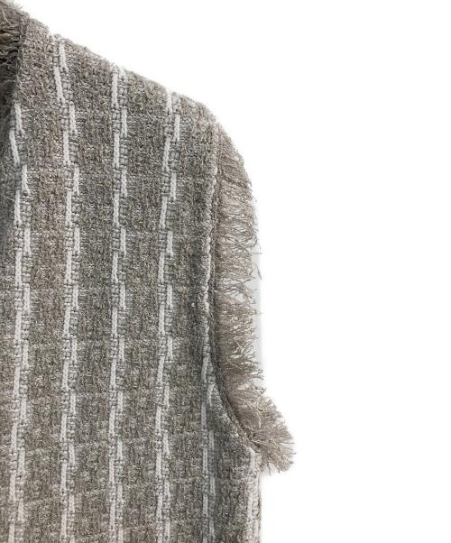 LOUNIE（ルーニー）LOUNIE (ルーニー) ツイード調ニットジレ　14530343 グレー サイズ:Freeの古着・服飾アイテム