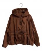 ANAYIアナイ）の古着「シャンブレータフタフードブルゾン　 ETIQUE　102027-10-100-81-360」｜ブラウン