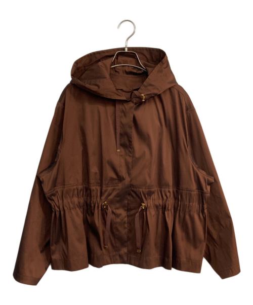 ANAYI（アナイ）ANAYI (アナイ) シャンブレータフタフードブルゾン　 ETIQUE　102027-10-100-81-360 ブラウン サイズ:36の古着・服飾アイテム