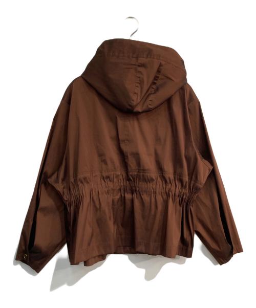 ANAYI（アナイ）ANAYI (アナイ) シャンブレータフタフードブルゾン　 ETIQUE　102027-10-100-81-360 ブラウン サイズ:36の古着・服飾アイテム
