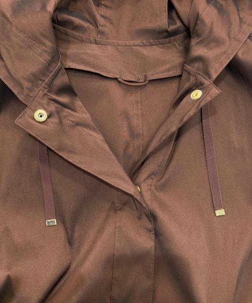 ANAYI（アナイ）ANAYI (アナイ) シャンブレータフタフードブルゾン　 ETIQUE　102027-10-100-81-360 ブラウン サイズ:36の古着・服飾アイテム