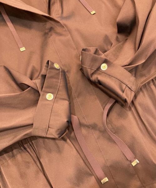 ANAYI（アナイ）ANAYI (アナイ) シャンブレータフタフードブルゾン　 ETIQUE　102027-10-100-81-360 ブラウン サイズ:36の古着・服飾アイテム