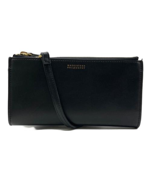 MACKINTOSH PHILOSOPHY（マッキントッシュ フィロソフィー）MACKINTOSH PHILOSOPHY (マッキントッシュ フィロソフィー) ショルダーウォレット ブラックの古着・服飾アイテム