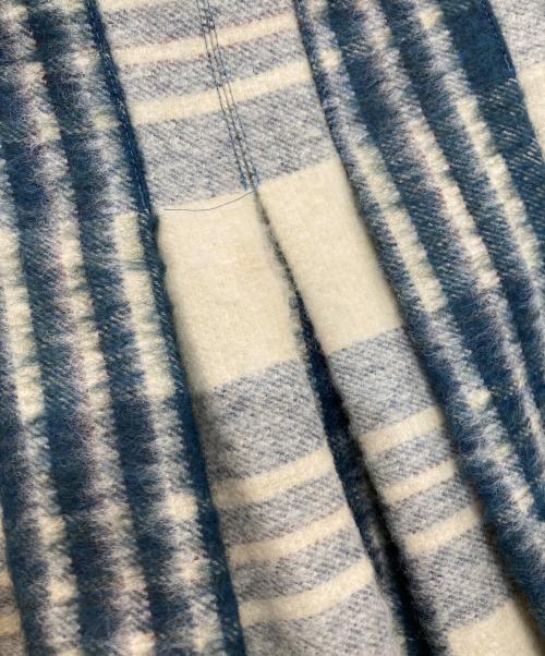 O'NEIL OF DUBLIN（オニールオブダブリン）O'NEIL OF DUBLIN (オニールオブダブリン) SOFT PLEAT SKIRT　24769 グリーン×アイボリー サイズ:36の古着・服飾アイテム