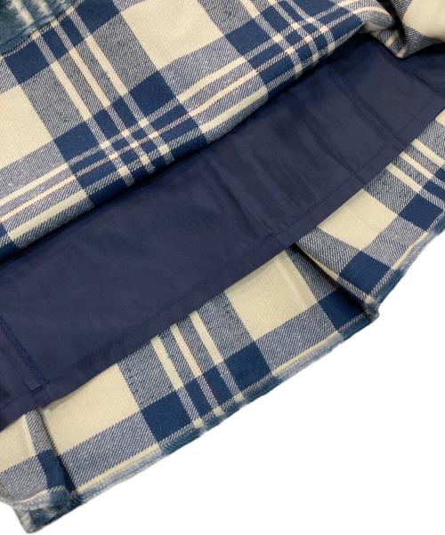 O'NEIL OF DUBLIN（オニールオブダブリン）O'NEIL OF DUBLIN (オニールオブダブリン) SOFT PLEAT SKIRT　24769 グリーン×アイボリー サイズ:36の古着・服飾アイテム