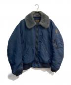 HOUSTONヒューストン）の古着「B-15C FLIGHT JACKET　3310-464000-245」｜ネイビー