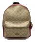 COACH（コーチ）の古着「シグネチャーリュック　F32200」｜ベージュ×ピンク