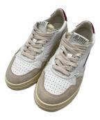 AUTRYオートリ―）の古着「ローカットスニーカー　Spick and Span別注」｜ベージュ×ボルドー