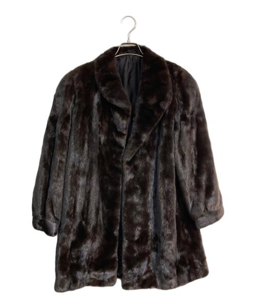 BLACK GLAMA（ブラックグラマ）BLACK GLAMA (ブラックグラマ) ミンクファーコート　 ダークブラウン サイズ:13の古着・服飾アイテム