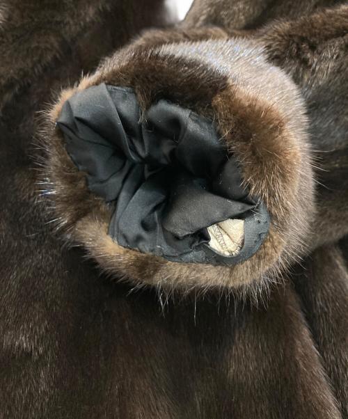 BLACK GLAMA（ブラックグラマ）BLACK GLAMA (ブラックグラマ) ミンクファーコート　 ダークブラウン サイズ:13の古着・服飾アイテム