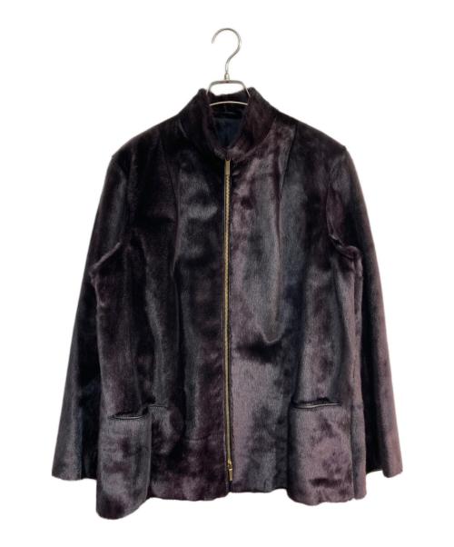 BIRGER CHRISTENSEN（ビルガークリステンセン）BIRGER CHRISTENSEN (ビルガークリステンセン) ジップファーコート　デンマーク製 ブラウン サイズ:-の古着・服飾アイテム