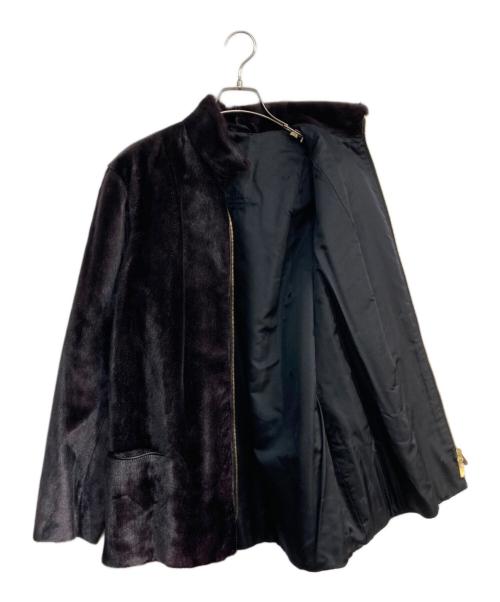 BIRGER CHRISTENSEN（ビルガークリステンセン）BIRGER CHRISTENSEN (ビルガークリステンセン) ジップファーコート　デンマーク製 ブラウン サイズ:-の古着・服飾アイテム