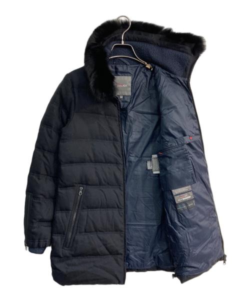 DUVETICA（デュベティカ）DUVETICA (デュベティカ) ファー付ロングダウンジャケット　D.4790.00/1172-MFK ブラック サイズ:42の古着・服飾アイテム