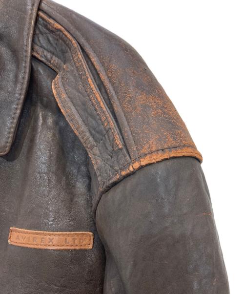 AVIREX（アヴィレックス）AVIREX (アヴィレックス) TYPE A-2 フライトジャケット　90’s 韓国製 ブラウン サイズ:XSの古着・服飾アイテム