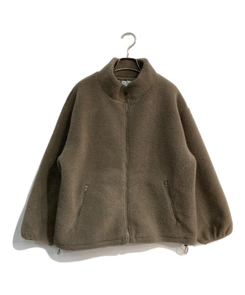 URBAN RESEARCH DOORS（アーバンリサーチドアーズ）URBAN RESEARCH DOORS (アーバンリサーチドアーズ) スタンドカラーボアブルゾン　DR47-27A105 グレージュ サイズ:M 未使用品の古着・服飾アイテム