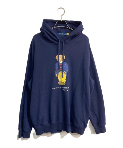POLO RALPH LAUREN（ポロ・ラルフローレン）POLO RALPH LAUREN (ポロ・ラルフローレン) ポロベアプルオーバーパーカー ネイビー サイズ:XLの古着・服飾アイテム