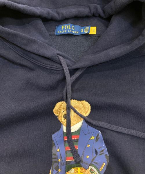 POLO RALPH LAUREN（ポロ・ラルフローレン）POLO RALPH LAUREN (ポロ・ラルフローレン) ポロベアプルオーバーパーカー ネイビー サイズ:XLの古着・服飾アイテム