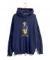 POLO RALPH LAUREN（ポロ・ラルフローレン）の古着「ポロベアプルオーバーパーカー」｜ネイビー