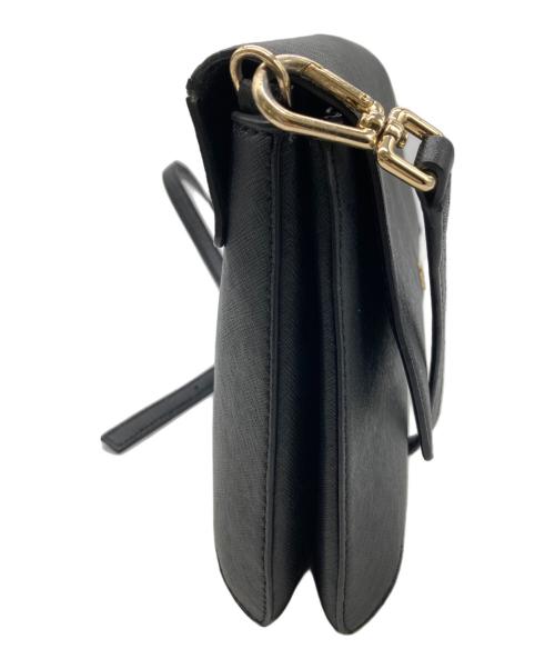 TORY BURCH（トリーバーチ）TORY BURCH (トリーバーチ) ロビンソンフラップレザーショルダーバッグ ブラックの古着・服飾アイテム