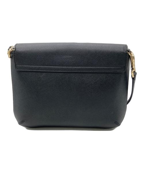 TORY BURCH（トリーバーチ）TORY BURCH (トリーバーチ) ロビンソンフラップレザーショルダーバッグ ブラックの古着・服飾アイテム