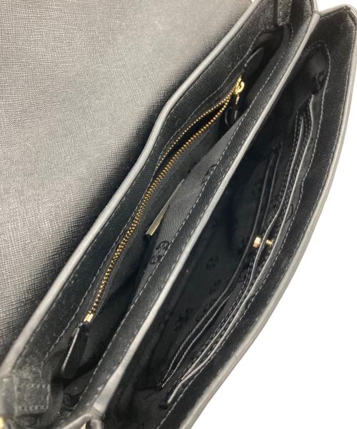 TORY BURCH（トリーバーチ）TORY BURCH (トリーバーチ) ロビンソンフラップレザーショルダーバッグ ブラックの古着・服飾アイテム
