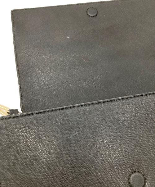 TORY BURCH（トリーバーチ）TORY BURCH (トリーバーチ) ロビンソンフラップレザーショルダーバッグ ブラックの古着・服飾アイテム