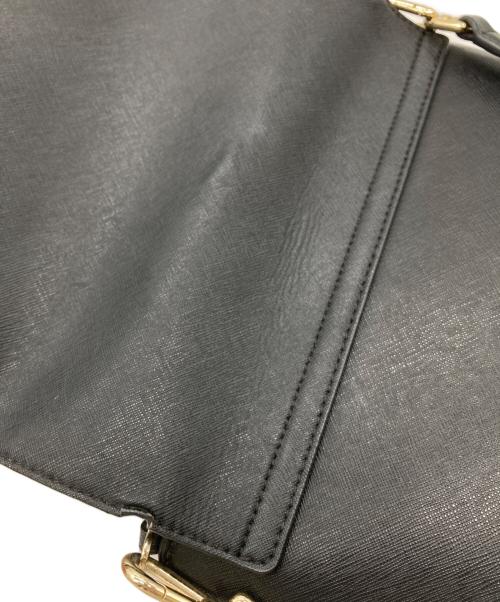 TORY BURCH（トリーバーチ）TORY BURCH (トリーバーチ) ロビンソンフラップレザーショルダーバッグ ブラックの古着・服飾アイテム