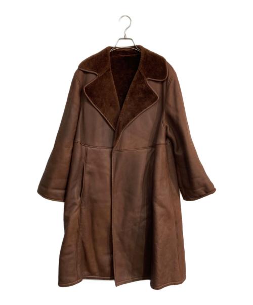LOEWE（ロエベ）LOEWE (ロエベ) ムートンコート　 OLD LOEWE ブラウン サイズ:38の古着・服飾アイテム