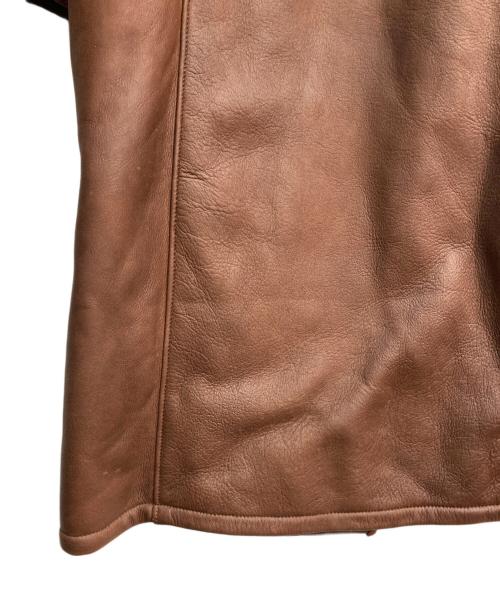 LOEWE（ロエベ）LOEWE (ロエベ) ムートンコート　 OLD LOEWE ブラウン サイズ:38の古着・服飾アイテム