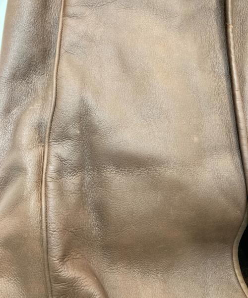 LOEWE（ロエベ）LOEWE (ロエベ) ムートンコート　 OLD LOEWE ブラウン サイズ:38の古着・服飾アイテム
