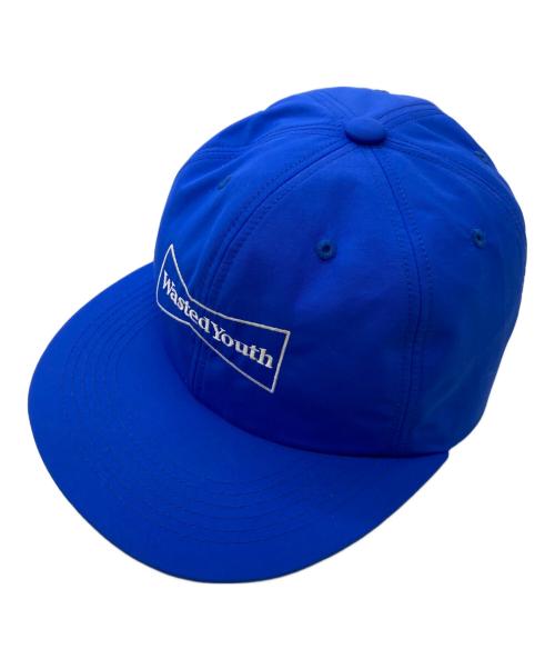 WASTED YOUTH（ウェイステッドユース）WASTED YOUTH (ウエステッド ユース) ナイロンキャップ ブルーの古着・服飾アイテム