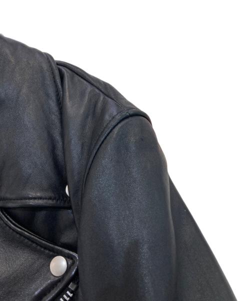 novotel ROBERTO MASSINI（ノボペルロベルトマッシーニ）novotel ROBERTO MASSINI (ノボペルロベルトマッシーニ) ライダースレザージャケット ブラック サイズ:52の古着・服飾アイテム