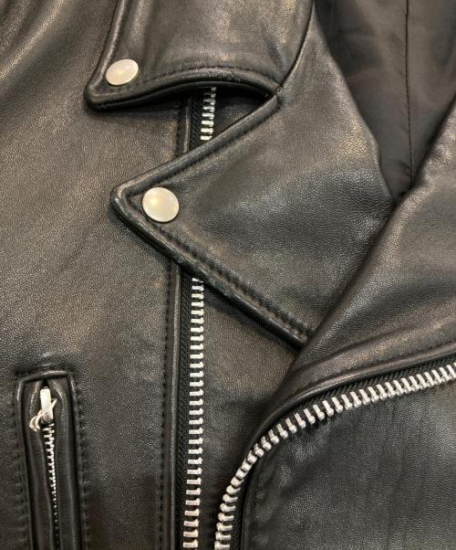 novotel ROBERTO MASSINI（ノボペルロベルトマッシーニ）novotel ROBERTO MASSINI (ノボペルロベルトマッシーニ) ライダースレザージャケット ブラック サイズ:52の古着・服飾アイテム