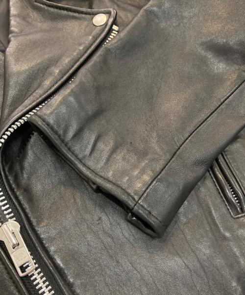 novotel ROBERTO MASSINI（ノボペルロベルトマッシーニ）novotel ROBERTO MASSINI (ノボペルロベルトマッシーニ) ライダースレザージャケット ブラック サイズ:52の古着・服飾アイテム