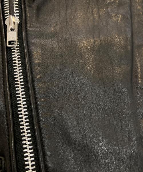 novotel ROBERTO MASSINI（ノボペルロベルトマッシーニ）novotel ROBERTO MASSINI (ノボペルロベルトマッシーニ) ライダースレザージャケット ブラック サイズ:52の古着・服飾アイテム