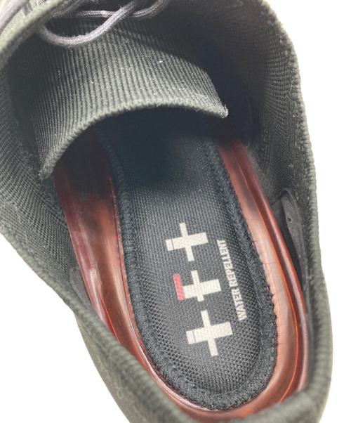 ACTHREAD BALMORAL（アクスレッド バルモラル）ACTHREAD BALMORAL (アクスレッド バルモラル) ニット切り替えシューズ ブラック サイズ:27cmの古着・服飾アイテム