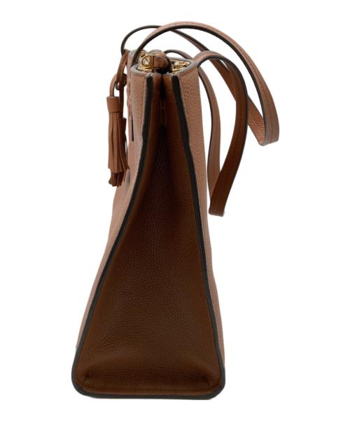 TORY BURCH（トリーバーチ）TORY BURCH (トリーバーチ) テアトートバッグ ブラウンの古着・服飾アイテム