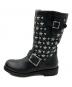 JIMMY CHOO (ジミーチュウ) スタッズレザーブーツ　BIKER BLI ブラック サイズ:36：5000円