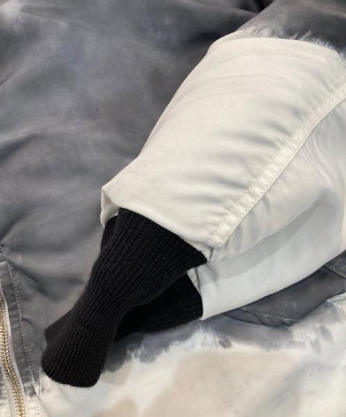 NOMA t.d.（ノーマティーディー）NOMA t.d. (ノーマティーディー) ハンドダイリバーシブルフライトジャケット　N34-JK01 グレー×ブラック サイズ:4の古着・服飾アイテム