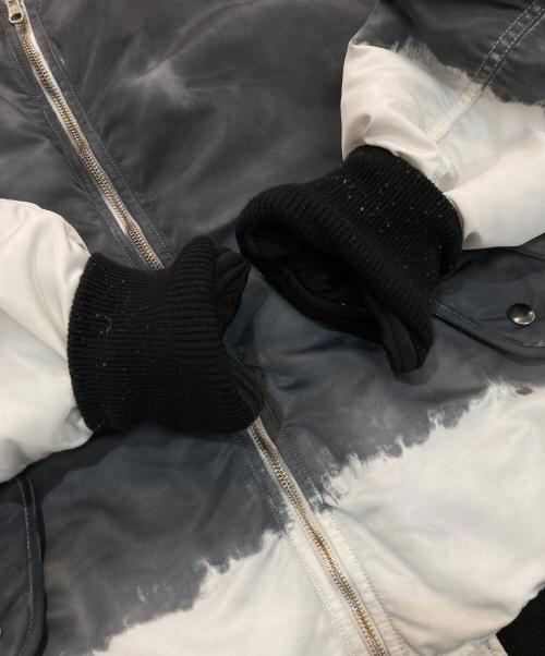 NOMA t.d.（ノーマティーディー）NOMA t.d. (ノーマティーディー) ハンドダイリバーシブルフライトジャケット　N34-JK01 グレー×ブラック サイズ:4の古着・服飾アイテム
