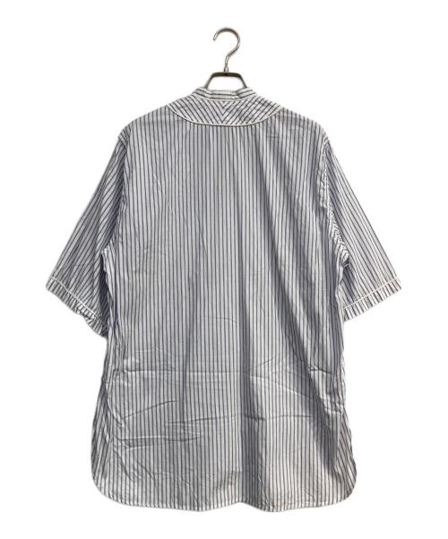 HaRi（ハリ）HARi (ハリ) JOURNAL STANDARD LUXE (ジャーナルスタンダード ラックス) 別注BASE BALL SHIRT ホワイト×ネイビー サイズ:2の古着・服飾アイテム