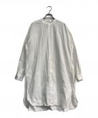 CASEY CASEYケーシーケーシー）の古着「シャツワンピース　12FC35」｜ホワイト