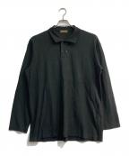 Y's for menワイズフォーメン）の古着「長袖ポロシャツ　 茶タグ　ME-T15-908」｜ブラック