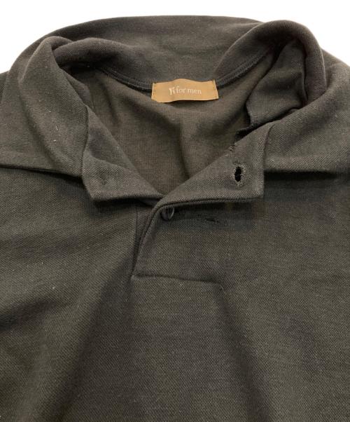 Y's for men（ワイズフォーメン）Y's for men (ワイズフォーメン) 長袖ポロシャツ　 茶タグ　ME-T15-908 ブラック サイズ:Freeの古着・服飾アイテム