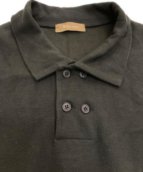 Y's for men（ワイズフォーメン）Y's for men (ワイズフォーメン) 長袖ポロシャツ　 茶タグ　ME-T15-908 ブラック サイズ:Freeの古着・服飾アイテム