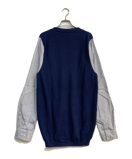 MARNI（マルニ）MARNI (マルニ) 袖切替カーディガン ネイビー サイズ:50の古着・服飾アイテム