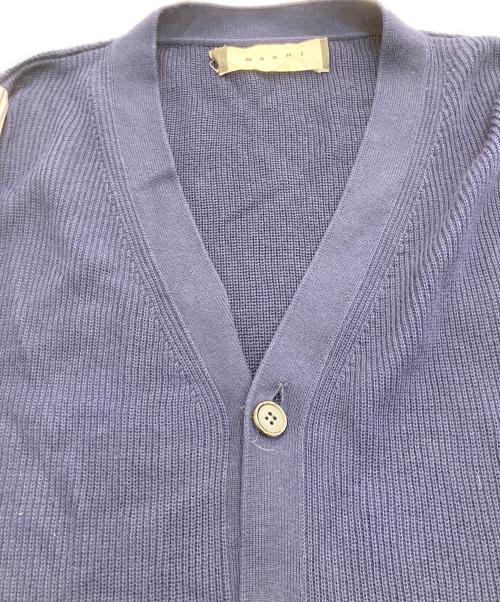 MARNI（マルニ）MARNI (マルニ) 袖切替カーディガン ネイビー サイズ:50の古着・服飾アイテム