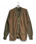RRL（ダブルアールエル）の古着「コットンリネンニットカーディガン」｜ブラウン×カーキ